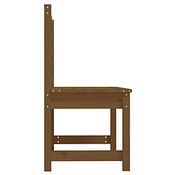 Helloshop26 Banc de jardin meuble de patio d'extérieur terrasse 109 x 48 x 91,5 cm bois de pin massif marron miel 02_0011741