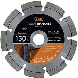 Disque diamanté polyvalent milieu de gamme SCID Ø150mm