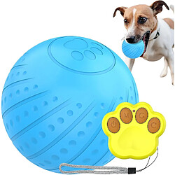 Jouets interactifs pour chien avec télécommande, balle automatique pour chien, jouet pour chien auto-mobile avec lumière LED, balle durable activée par le mouvement.