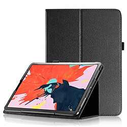 Wewoo Housse Étui Coque en cuir à rabat horizontal Texture Litchi pour iPad Pro 11 pouces 2018avec support et fonction Veille / Réveil Noir