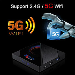 Acheter H96 Max H616 Top Box Wifi Double Bande Android 10.0 Tv Box 4 32G 4 32G_Prise Australienne Télécommande G10S