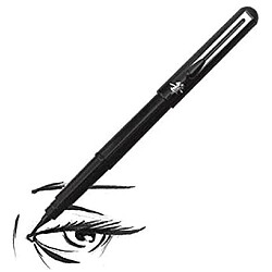 Avis Carlotta Pentel GFKPN Pocket Brush stylo pinceau encre à pigments pour calligraphie, croquis, dessins Sépia + 4 cartouches