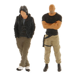 2Pcs 1/64 Personnages Mini Men People Street pour Matchbox Enfants Jouet Accs pas cher