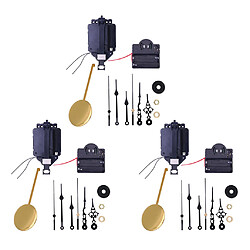 3 Ensembles De Mouvement D'horloge à Pendule à Quartz