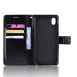 Acheter Wewoo Housse Coque Étui en cuir à rabat horizontal rétro Crazy Horse Texture pour Huawei Y5 2019avec support et fentes cartes et cadre photo noir