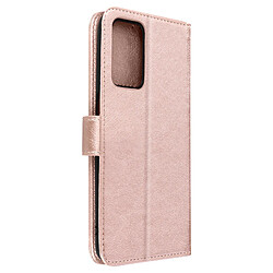 Avizar Étui pour Oppo A16 Clapet Portefeuille Fonction Support Vidéo Rose Gold