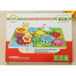 Acheter Universal Enfants en bois animaux engrenages 3D blocs composants animaux assemblage blocs matériaux jouets éducation enfants cadeaux | Bloc