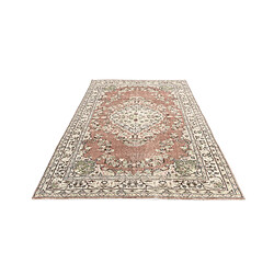 Avis Vidal Tapis de laine 264x168 brun Ultra Vintage