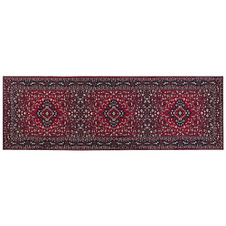 Beliani Tapis rouge 80 x 240 cm VADKADAM