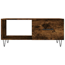 Acheter vidaXL Table basse chêne fumé 90x50x40 cm bois d'ingénierie