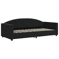 Avis Maison Chic Lit de jour avec matelas, Lit de repos Lit d'invité pour Salon Chambre,Canapé-lit noir 90x200 cm velours -MN50164