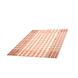 Vidal Tapis de laine 209x158 orange Jajim pas cher