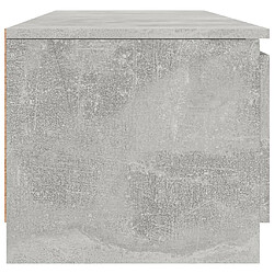 Maison Chic Meuble TV scandinave - Banc TV pour salon Gris béton 140x40x35,5 cm Aggloméré -MN66923 pas cher