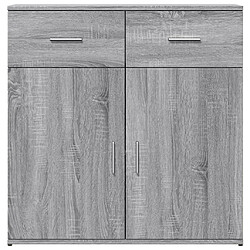 Acheter vidaXL Buffet sonoma gris 79x38x80 cm bois d'ingénierie