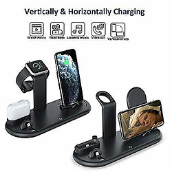 Acheter Chrono Station de charge sans fil 4 en 1 Dock Chargeur Stand pour Watch Air Pods iPhone,(noir)