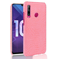 Wewoo Coque PC antichoc texture crocodile + PU pour Huawei Honor 10i / 20i rose