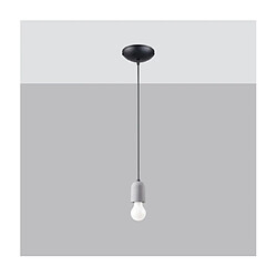 Luminaire Center Suspension Neso PVC,Béton Noir