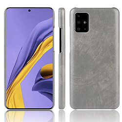 Coque en TPU + PU texture de litchi rigide gris pour votre Samsung Galaxy A71 5G SM-A716