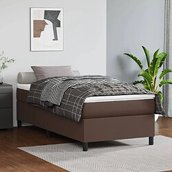 vidaXL Cadre de lit sans matelas marron 80x200 cm similicuir 