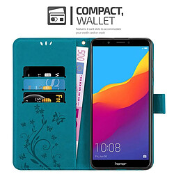 Avis Cadorabo Coque Honor 7C / Huawei Y7 2018 Etui en Bleu