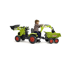 Avis FALK Tracteur a pedales CLAAS Axos 330 avec remorque Maxi - 1010W