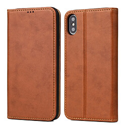 Wewoo Coque Etui en cuir avec rabat horizontal pour iPhone XS / X, porte-cartes (portefeuille)