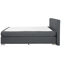 Acheter Beliani Lit boxspring en tissu gris 160x200 cm ADMIRAL