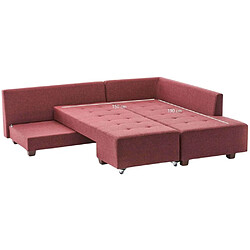 Acheter Hanah Home Canapé d'angle convertible Manama rouge.