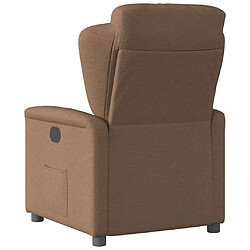 Acheter vidaXL Fauteuil inclinable Marron Tissu