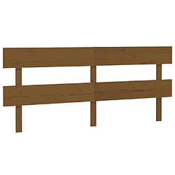 vidaXL Tête de lit Marron miel 184x3x81 cm Bois massif de pin