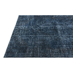 Avis Vidal Tapis de laine 239x160 Bleu Ultra Vintage