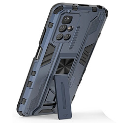 Coque en TPU antichoc avec béquille bleu pour votre Xiaomi Redmi 10