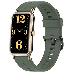 Bracelet en silicone étanche avec boucle, vert olive pour votre Huawei Watch Fit Mini