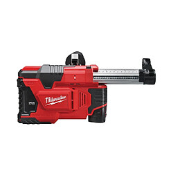 Acheter Extracteur de poussières MILWAUKEE 12V 2,0Ah filtre HEPA livré avec 1 batterie et chargeur en coffret HDBOX M12 DE-201X - 4933443003