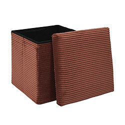 But Pouf pliable SCOTT Terracotta pas cher