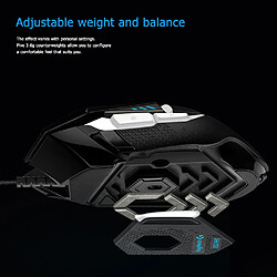 Universal RGB Optical Hero Captor Mouse 16 000 ppp Réglable 11 boutons programmables USB Cable Machine Game Mouse | Mouse pas cher