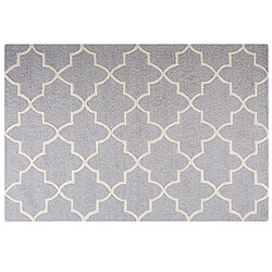 Beliani Tapis en coton gris 160 x 230 cm SILVAN