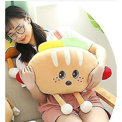 Avis Universal Mignon dessin animé hamburger frites frites poulet jambe farce de nourriture pop-corn pizza oreiller œil¼00 * 30cmï¼ ‰