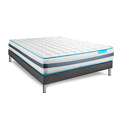 Avis Bodycare Ensemble 160x200 matelas BodyFlex ressorts ensachés et mémoire de forme + sommier kit gris