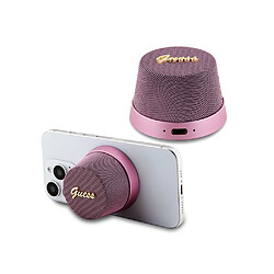 Guess Maroquinerie Guess Enceinte Bluetooth 5.3 3W Compatible MagSafe avec Micro et Réducteur de Bruit Rose