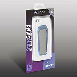 Avis Campus Coque pour iPhone 5 StandShield avec Stand Blanc / Clip Bleu + Film