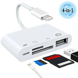 Acheter Universal Portable 4 en 1 à TF lecteur de carte SD caméra USB OTG adaptateur pour la chaleur