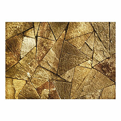 Paris Prix Papier Peint Pavement Tiles Golden 105 x 150 cm