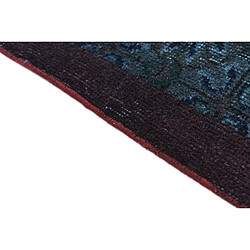 Avis Vidal Tapis de laine 267x165 Bleu Ultra Vintage