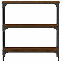 Acheter Maison Chic Table console | Meuble d'entrée | Table d'appoint chêne marron 75x22,5x75 cm bois d'ingénierie -GKD72934