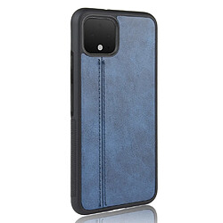 Avis Wewoo Coque Rigide Motif de peau de vache antichoc pour Google Pixel 4 PC + Housse + PU + TPU Bleu