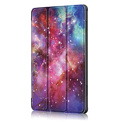 Acheter Etui en PU impression de motifs à trois volets nuit étoilée pour votre Lenovo Tab M10 TB-X605F/TB-X505