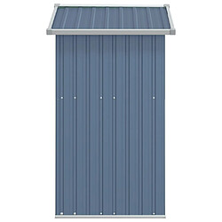 Acheter Helloshop26 Abri de jardin cabane cabanon maison de stockage remise extérieur hangar outils robuste 126 x 97,5 x 177 cm acier galvanisé gris 02_0022229