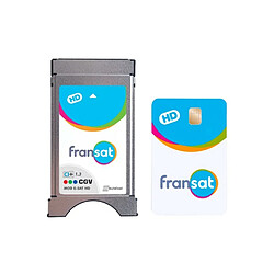 Module Fransat TV satellite CGV CI+ 1.3 HD + carte Fransat PC7 HD valable 4 ans