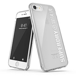 superdry snap iphone 6/6s/7/8/se 2020 / se 2022 transparent coque blanc/blanc 41573